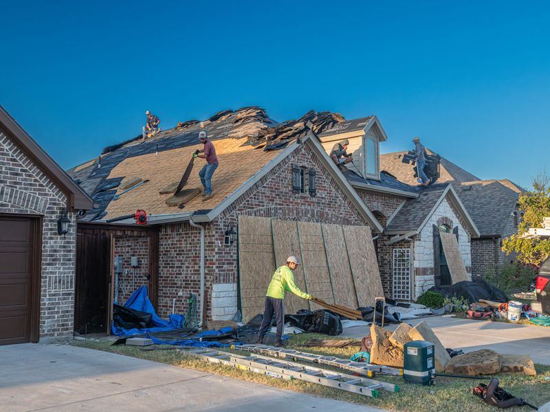 Roofing job in the North Side neighborhood of Sioux City